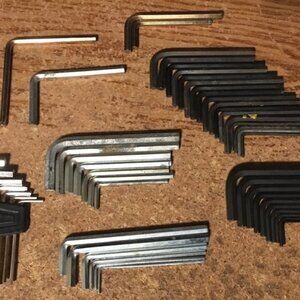 LOT OF 51 ALAN WRENCHES SOME CRAFTSMAN 1/16 - 1/4